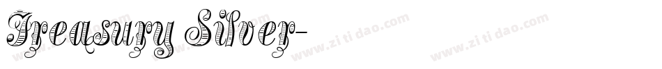 Treasury Silver字体转换
